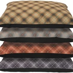 Plaid Dog Bed, Assorted Colors - 34" x 25"