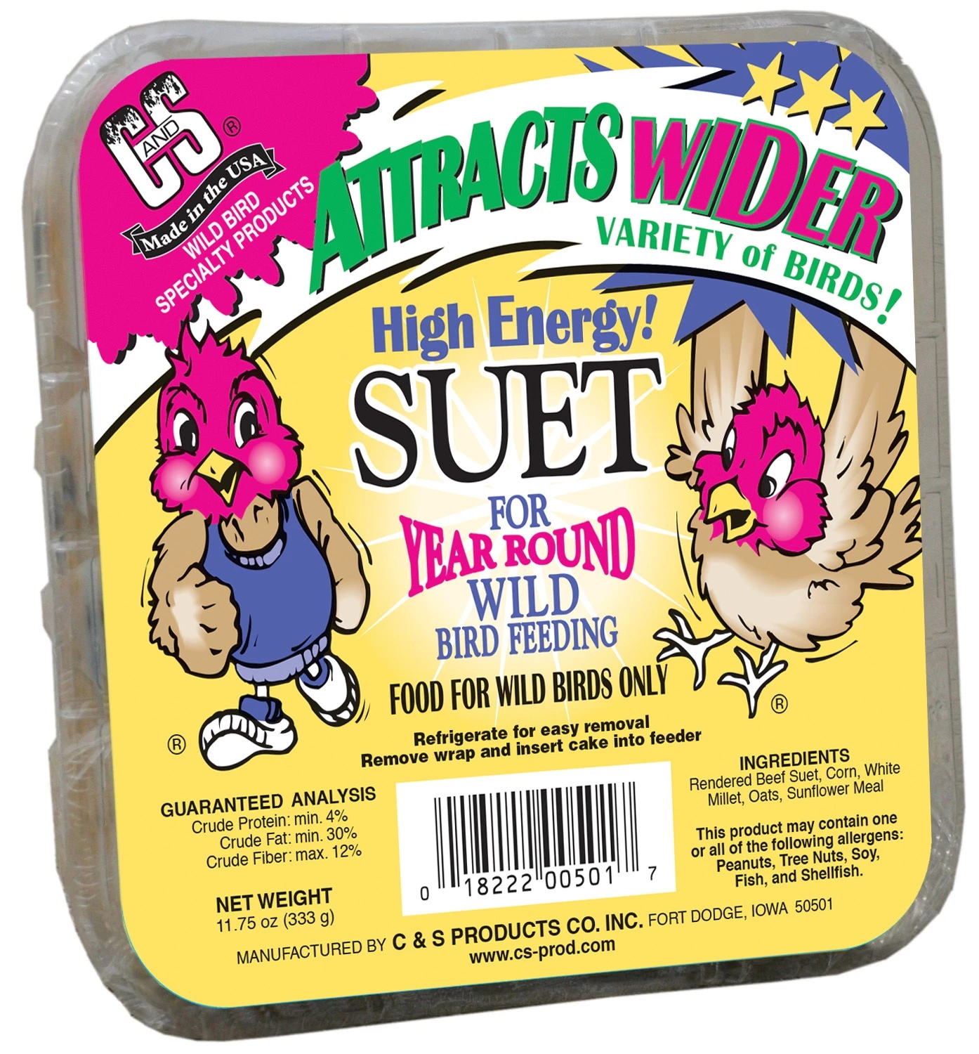 C&S High Energy Wild Bird Suet 1 C&S High Energy Wild Bird Suet