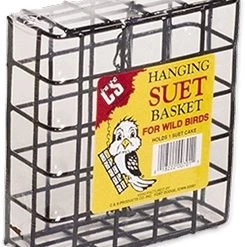 C&S Products 701 Single Suet Hanging Feeder Basket with 1 Inch Wire