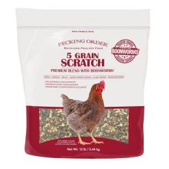 Pecking Order 5 Grain Scratch With Boonworm - 12 lb.