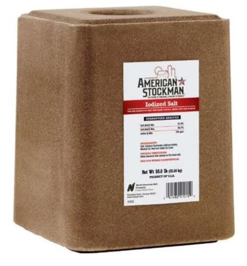 American Stockman® Iodized Salt, 50 Lb. 1 American Stockman® Iodized Salt, 50 Lb.