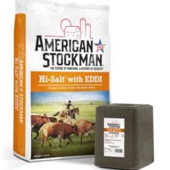 American Stockman® Hi-Salt® Block with EDDI, 50 Lb.