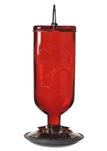 Perky Pet Red Antique Glass Hummingbird Feeder 1 Perky Pet Red Antique Glass Hummingbird Feeder