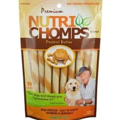 Scott Pet Nutri-Chomps Peanut Butter Flavor Chew, 10 Count