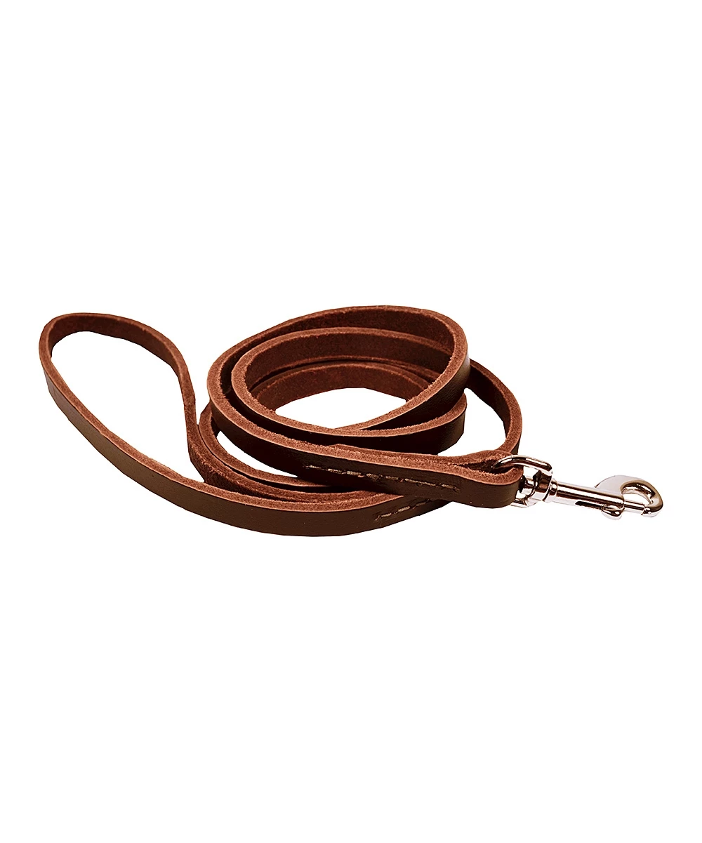 Scott Pet Brown Leather Training Lead 1 Scott Pet Brown Leather Training Lead