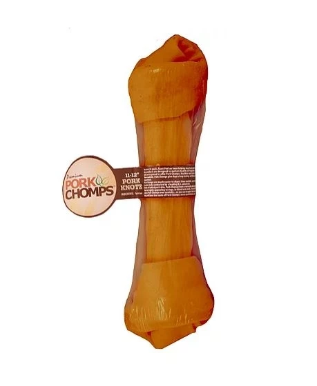 Scott Pet Pork Chomps 11-12" Roasted Knot 1 Scott Pet Pork Chomps 11-12" Roasted Knot