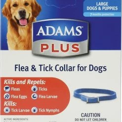 Adams Plus Flea & Tick Collar for Dogs, Large