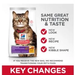 Hill's Science Diet Adult Sensitive Stomach & Skin cat food 3.5lb -Outlet Farm & Pet Store 16730607 3