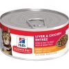 Hill's Science Diet Adult Light Liver & Chicken Entrée Cat Food – 5.5 oz