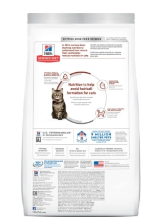 Hill's Science Diet Adult 7+ Hairball Control cat food 7lb 2 Hill's Science Diet Adult 7+ Hairball Control cat food 7lb - Image 2