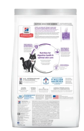 Hill's Science Diet Adult Sensitive Stomach & Skin Grain Free cat food 13lb 2 Hill's Science Diet Adult Sensitive Stomach & Skin Grain Free cat food 13lb - Image 2