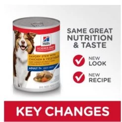 Hill's Science Diet Adult 7+ Savory Stew with Chicken & Vegetables dog food 12.8 oz -Outlet Farm & Pet Store 16733442 2