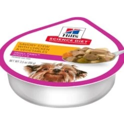 Hill's Science Diet Adult Small Paws Savory Stew with Chicken and Vegetables dog food 3.5oz