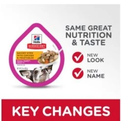 Hill's Science Diet Adult 7+ Small Paws Savory Stew with Chicken & Vegetables dog food 3.5 oz -Outlet Farm & Pet Store 16733555 2