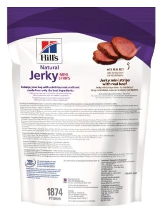 Hill's Natural Jerky Mini-Strips with Real Beef Dog Treat 2 Hill's Natural Jerky Mini-Strips with Real Beef Dog Treat - Image 2