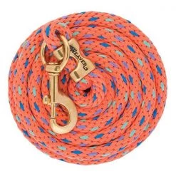 Weaver Leather Poly Lead Rope with Solid Brass 225 Snap,10', Multiple Colors -Outlet Farm & Pet Store 16900282