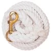 Weaver Leather White Cotton Lead Rope with Solid Brass 225 Snap