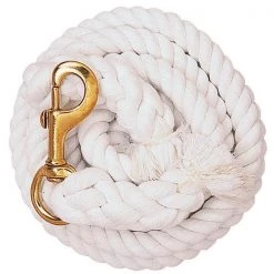 Weaver Leather White Cotton Lead Rope with Solid Brass 225 Snap