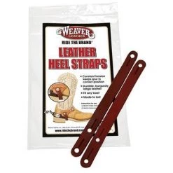 Weaver Leather Heel Straps, Burgundy Latigo Leather