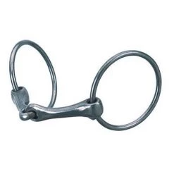 Weaver Leather All Purpose Ring Snaffle Bit, 5" Mouth