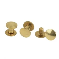 Weaver Leather Chicago Screw Handy Pack, Plain Solid Brass