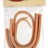 Weaver Water Tie Ends with Brown Latigo Ties 5/8"