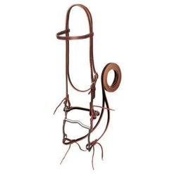 Weaver Leather Latigo Leather Browband Bridle, Pony