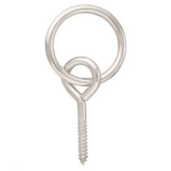 Weaver Leather Barcoded 10151 Screw Eye with Ring, 2"