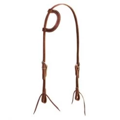 Weaver Leather Latigo Leather Flat Sliding Ear Headstall 5/8"