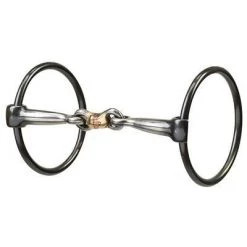 Weaver Leather Ring Snaffle Bit with 5" Dogbone Mouth