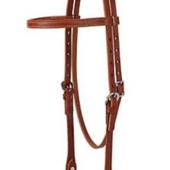 Weaver Skirting Leather Browband Headstall, Brown