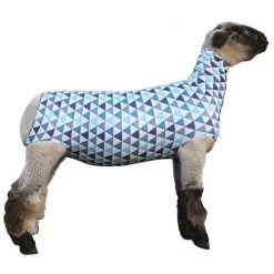 Weaver Spandex Blue Geo Lamb Tube, Large