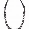 Weaver Brahma Webb Black Goat Prong Collar