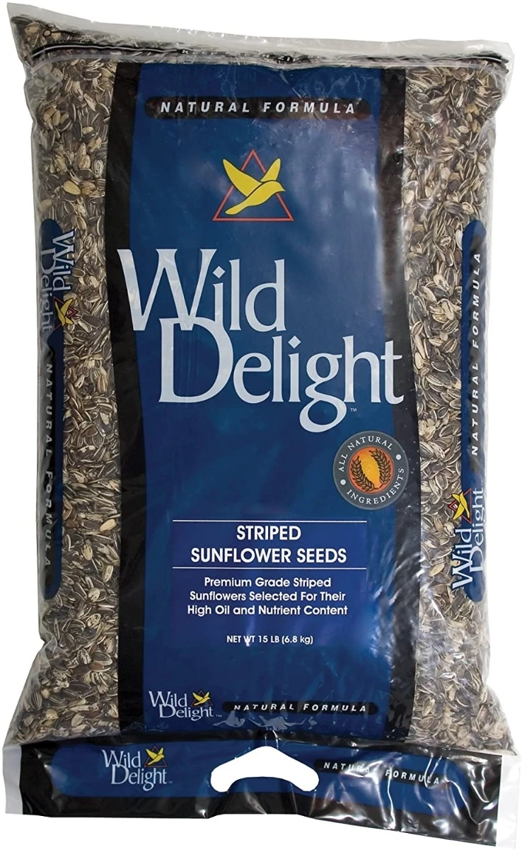 Wild Delight Striped Sunflower Seed – 15 lbs 1 Wild Delight Striped Sunflower Seed – 15 lbs