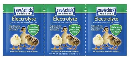 Sav-A-Chick Electrolyte & Vitamin Supplement, 0.25 oz., Pack of 3 1 Sav-A-Chick Electrolyte & Vitamin Supplement, 0.25 oz., Pack of 3