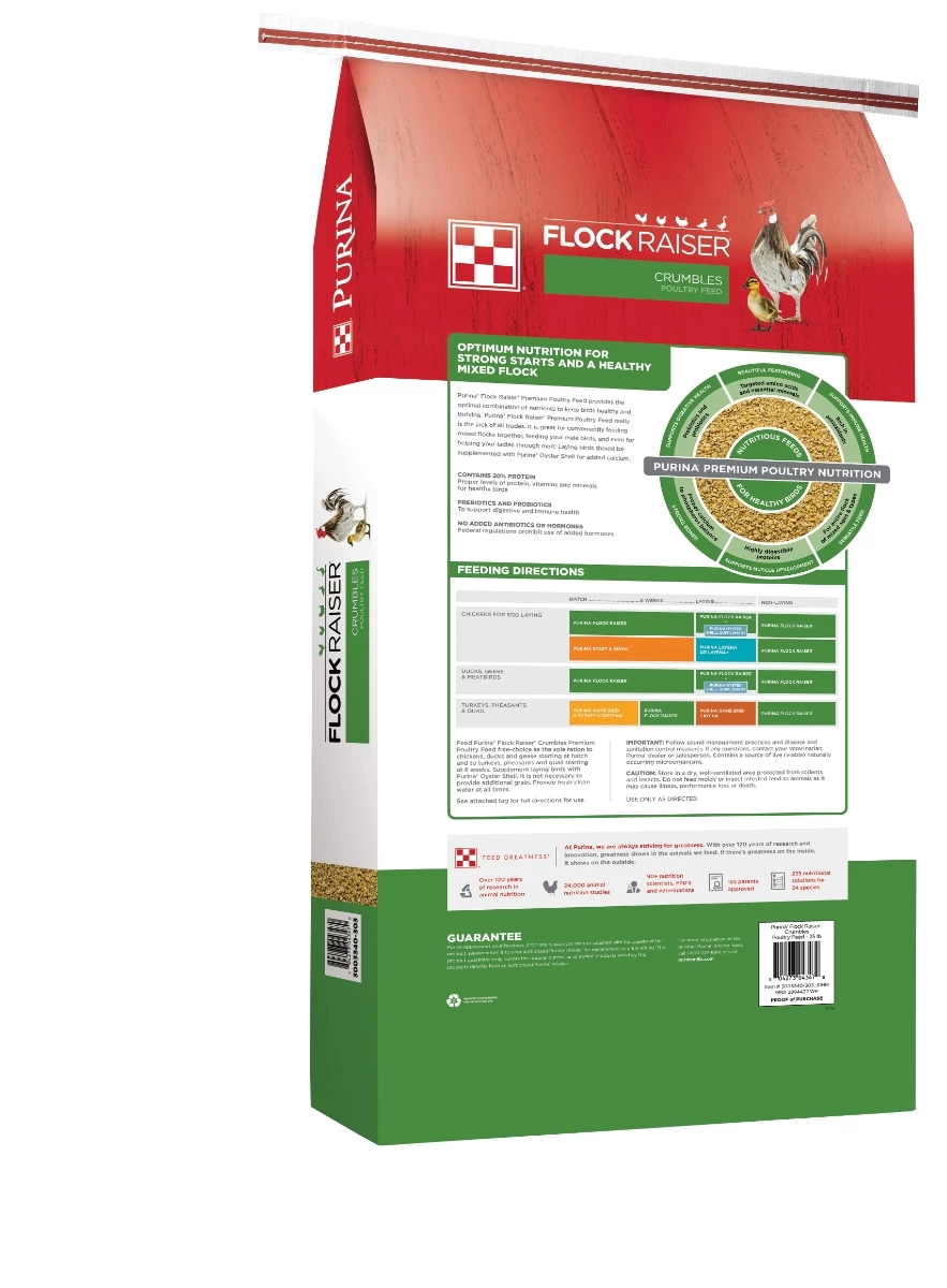 Purina Flock Raiser Crumbles Poultry Feed - 50 lbs - Image 2