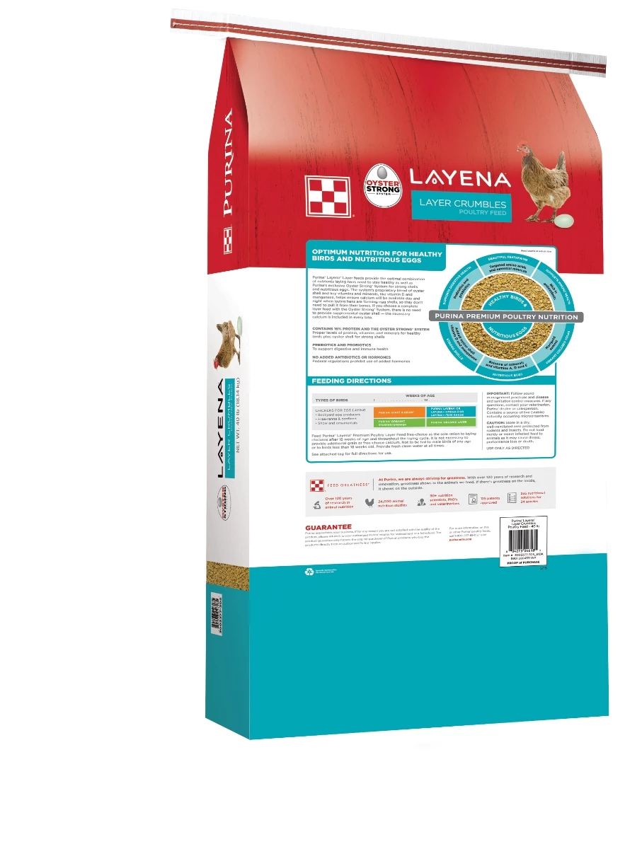 Purina Layena Crumble Feed, 50lb bag 2 Purina Layena Crumble Feed, 50lb bag - Image 2