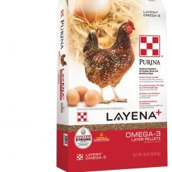 Purina Layena Plus Omega-3 Poultry Feed - 40 lbs