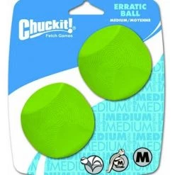 Chuckit! Erratic Medium Ball Dog Toy, 2-Pack