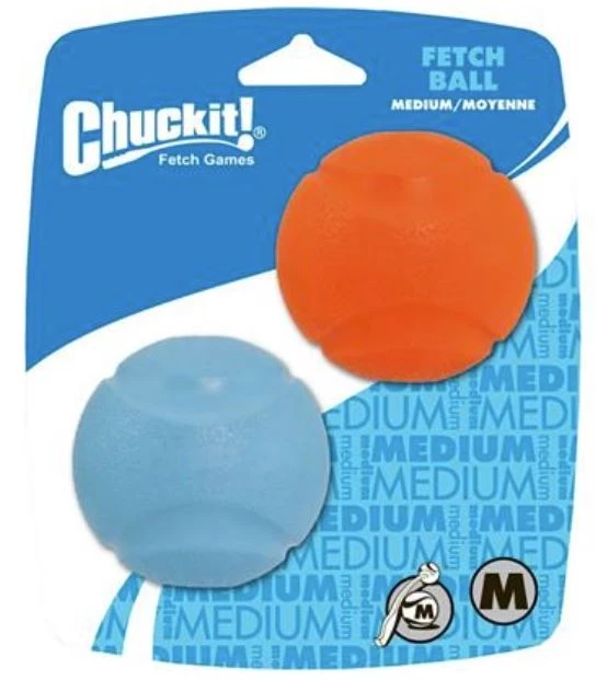 Chuckit! Medium Fetch Balls, 2-Pack, Assorted 2 Chuckit! Medium Fetch Balls, 2-Pack, Assorted - Image 2