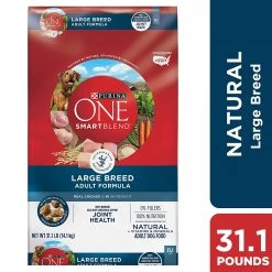 Purina ONE SmartBlend Natural Large Breed Formula Adult Dry Dog Food - 31.1 LBS