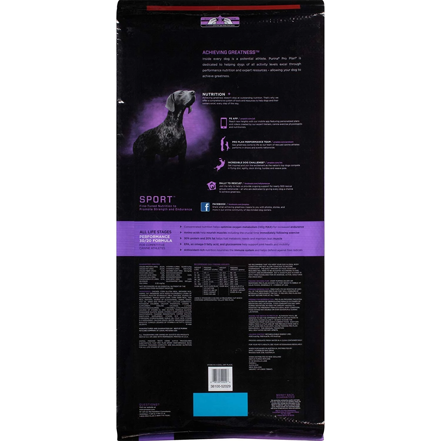 Purina ProPlan Sport All Life Stages Performance 30/20 Formula - 50 LBS 2 Purina ProPlan Sport All Life Stages Performance 30/20 Formula - 50 LBS - Image 2