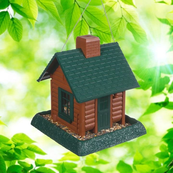 North States Log Cabin Birdfeeder 1 North States Log Cabin Birdfeeder