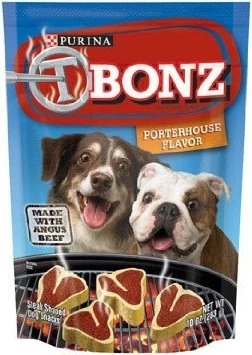 Purina T Bonz Porterhouse Flavor Dog Treats, 10 Oz. 1 Purina T Bonz Porterhouse Flavor Dog Treats, 10 Oz.