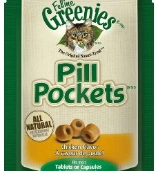 Greenies Feline Pill Pockets Chicken Flavor Treats - 1.6 oz