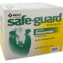 Safe-Guard Medicated Cattle De-Wormer En-Pro-Al Molasses Block, 25 lb.