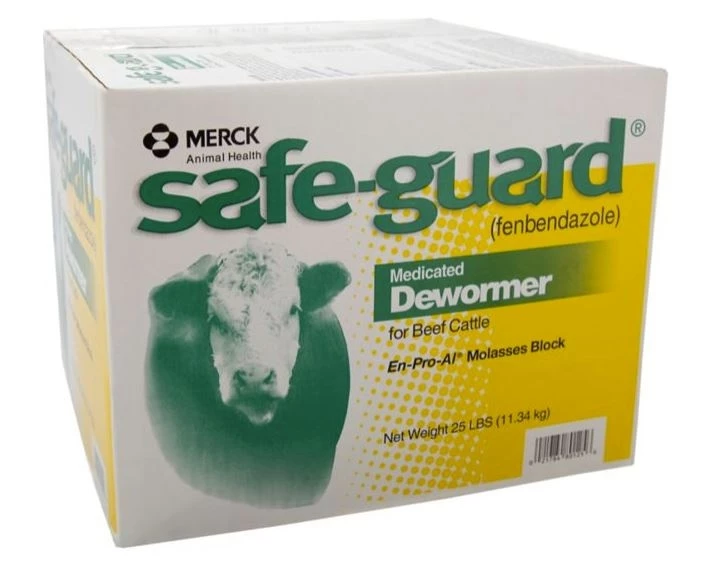 Safe-Guard Medicated Cattle De-Wormer En-Pro-Al Molasses Block, 25 lb. 1 Safe-Guard Medicated Cattle De-Wormer En-Pro-Al Molasses Block, 25 lb.