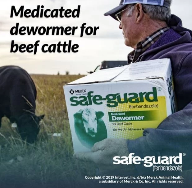 Safe-Guard Medicated Cattle De-Wormer En-Pro-Al Molasses Block, 25 lb. 2 Safe-Guard Medicated Cattle De-Wormer En-Pro-Al Molasses Block, 25 lb. - Image 2