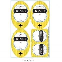 Miller Little Giant Labels for Honey Jars