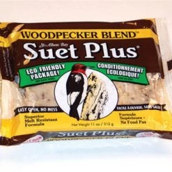 St. Albans Bay Suet Plus Woodpecker Blend Suet Cake – 11 oz